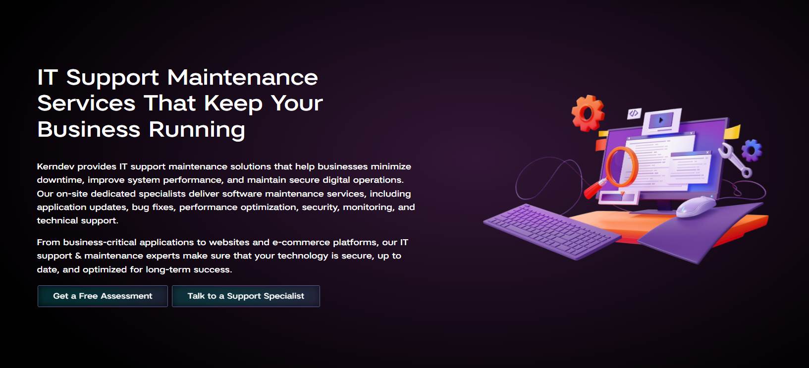 IT Support Maintenance Services